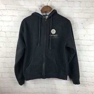 Carhartt Vineyard Dark Grey Fleece Zip Up Hoodie